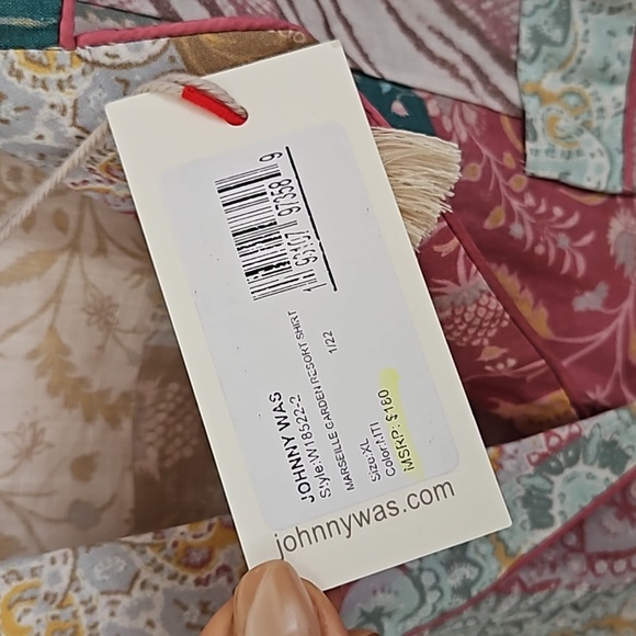 Johnny Was Workshop MARSEILLE GARDEN RESORT SHIRT - Picture 4 of 5